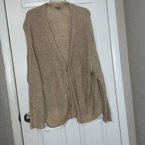 Falls Creek Oversized Cream Cardigan